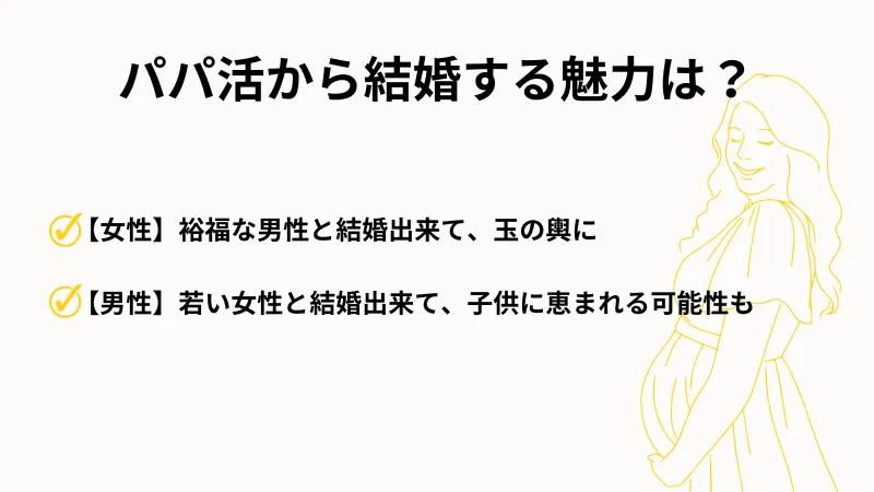 パパ活から結婚する魅力は？