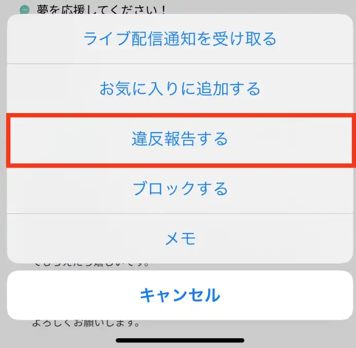 ペイターズの通報機能の使い方