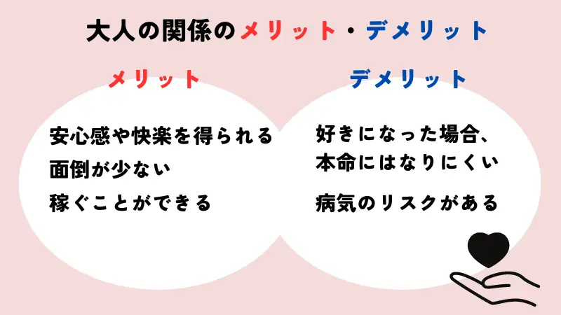 大人の関係のメリット、デメリット