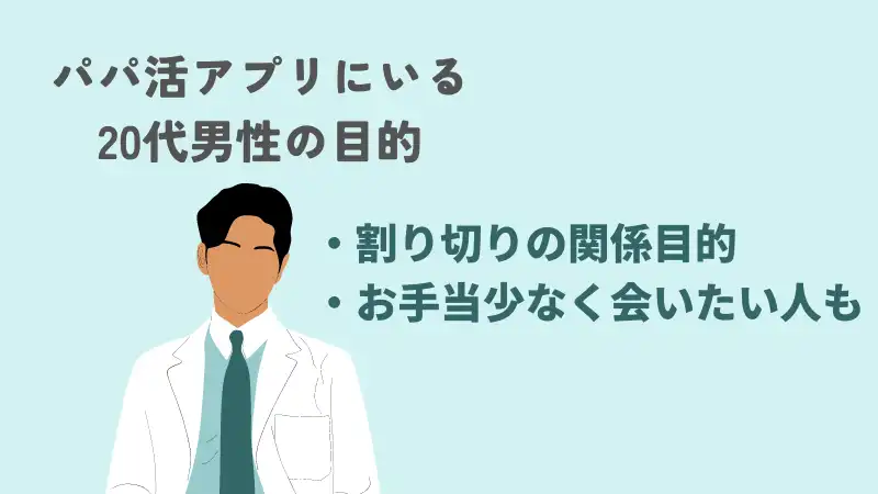 パパ活アプリにいる20代男性の目的は？