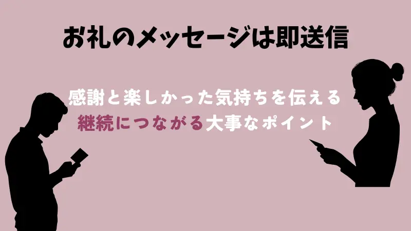ブスで可愛くなくても成功するパパ活テクニック④お礼のメッセージはすぐに