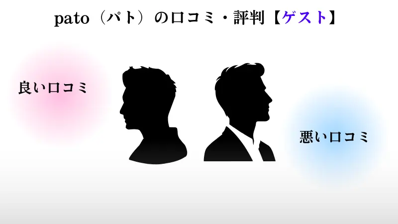pato(パト)の口コミ・評判【ゲスト】の良い口コミ、悪い口コミをそれぞれ紹介
